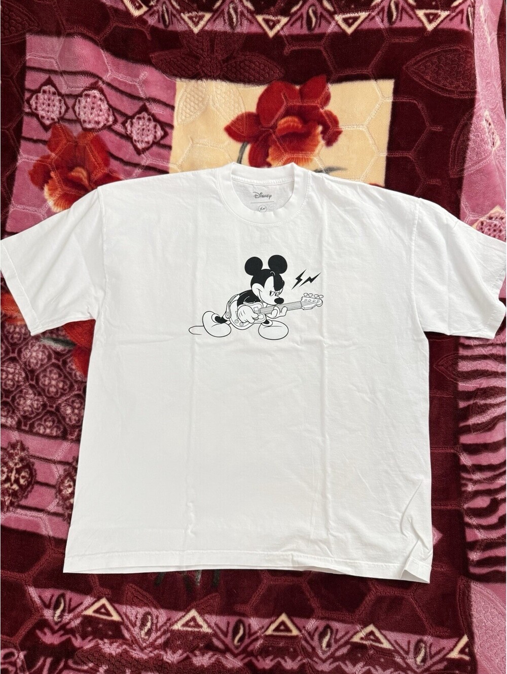 Disney Mickey x Fragment Mickey Electric T-Shirt White Size XXL Complexcon